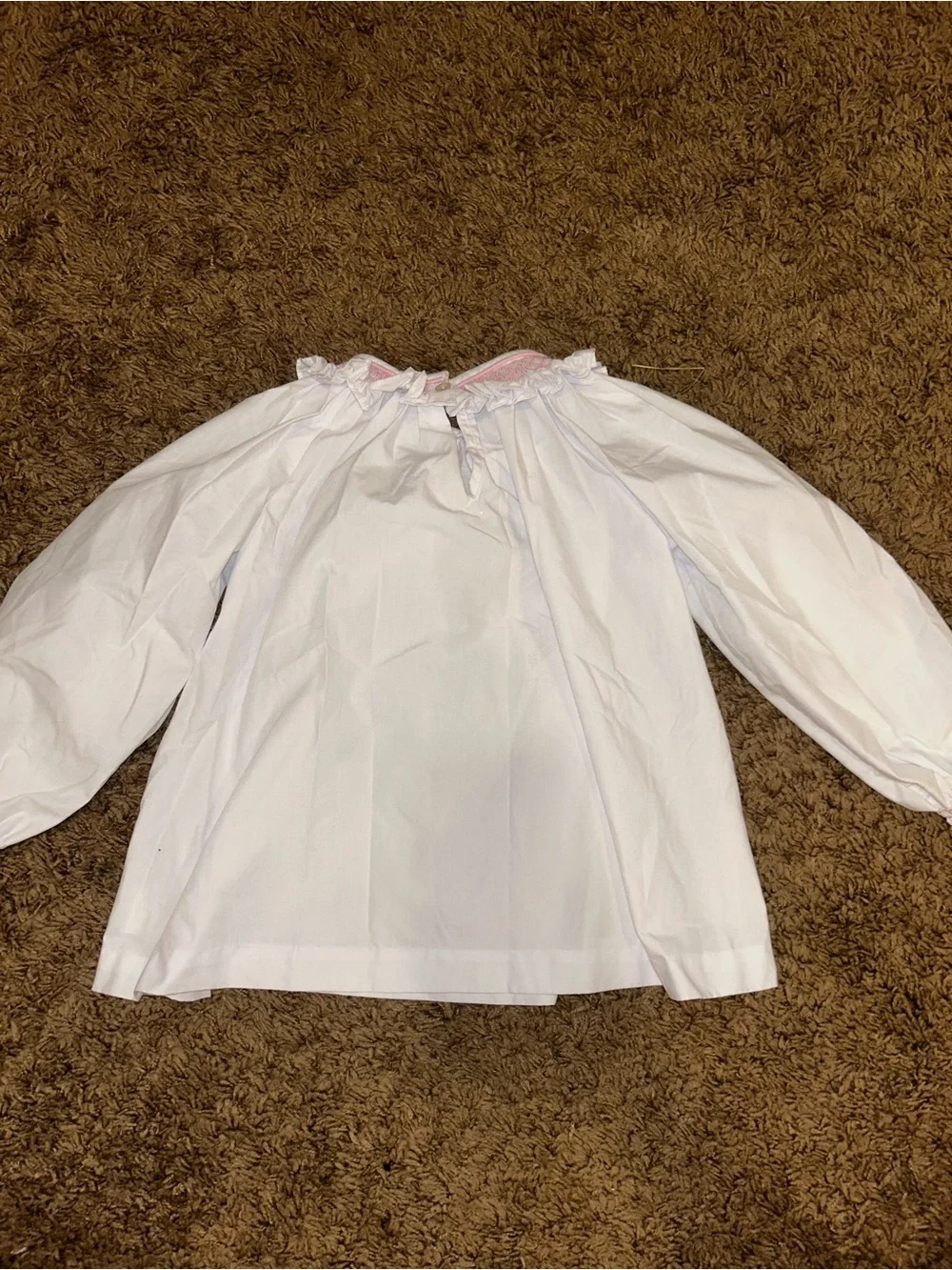 Zuccini smocked blouse shirt